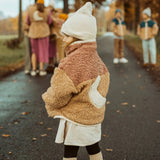 Little teddy Moon jasje Elle & Rapha - Cranberry (1-2 jaar)