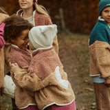 Little teddy Moon jasje Elle & Rapha - Cranberry (1-2 jaar)