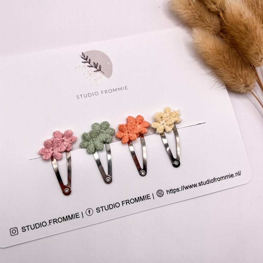 Set haarspeldjes Studio Frommie - Flower Edition