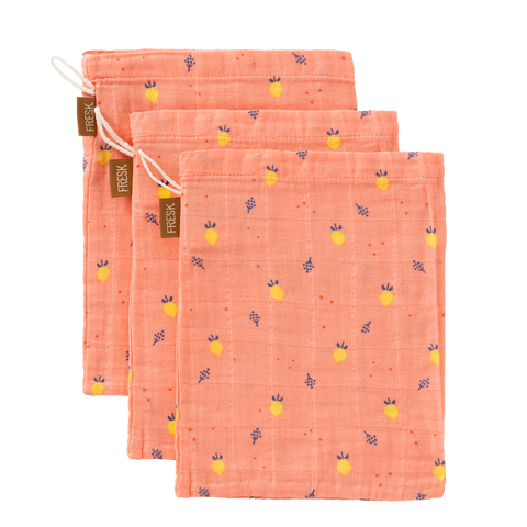 Washandjes Fresk - Summer fruit (set van 3)