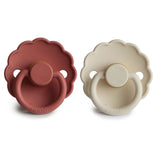 Fopspeen Frigg size 2 duopack - Daisy Baked Clay/Cream