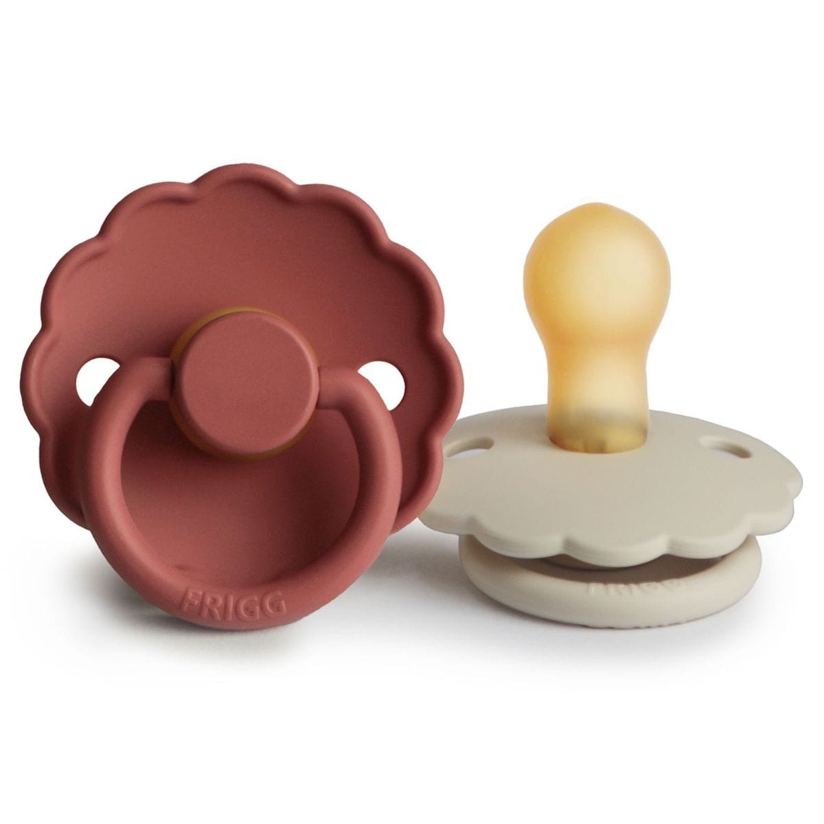 Fopspeen Frigg size 2 duopack - Daisy Baked Clay/Cream