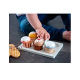 Houten cupcake set Tryco