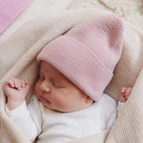 Beanie HVID Fonzie newborn - powder