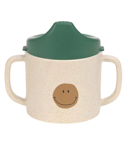 Sippy cup Lässig - Happy rascals smile green