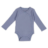 Rompertje lange mouw Little Dutch - Rib Blue Newborn 50/56