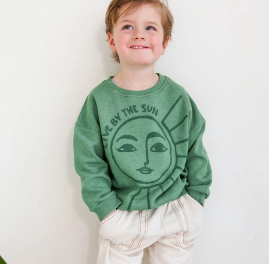 Truitje Elle & Rapha - Live by the sun Green (1-2jaar)