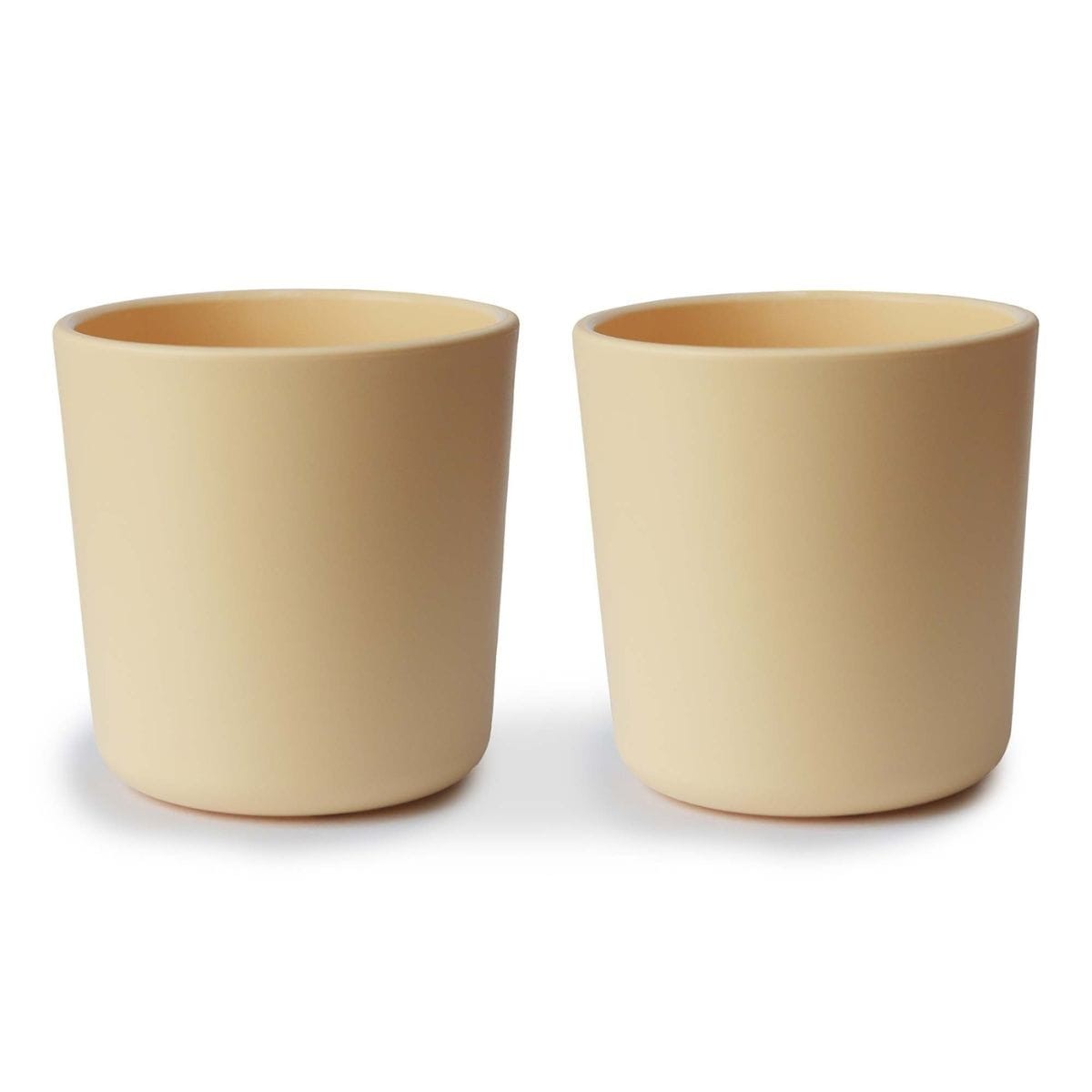 Bekers (set-van-2) Mushie - Pale Daffodil