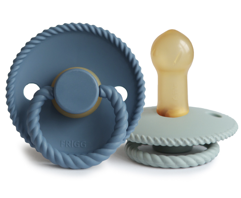 Fopspeen Frigg size 2 duopack - Rope Ocean View/Sage