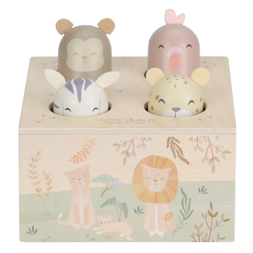 Houten Pop-Up Little dutch - safari friends