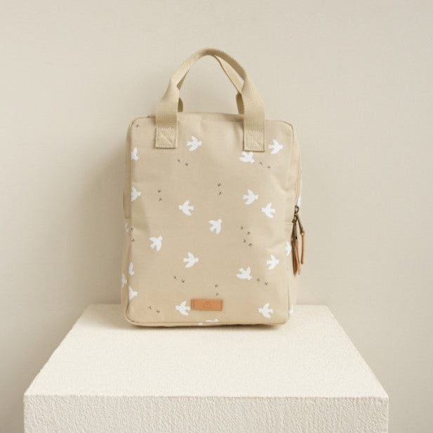 Rugzakje Nanami - All Over Bird Naturel