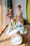 2-in-1 speelmat & opbergmand Play & Go - Zoo
