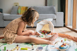2-in-1 speelmat & opbergmand Play & Go - Zoo