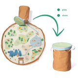 2-in-1 speelmat & opbergmand Play & Go - Zoo