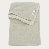 dekentje Meyco - Knit basic teddy Sand Melange | 75x100cm