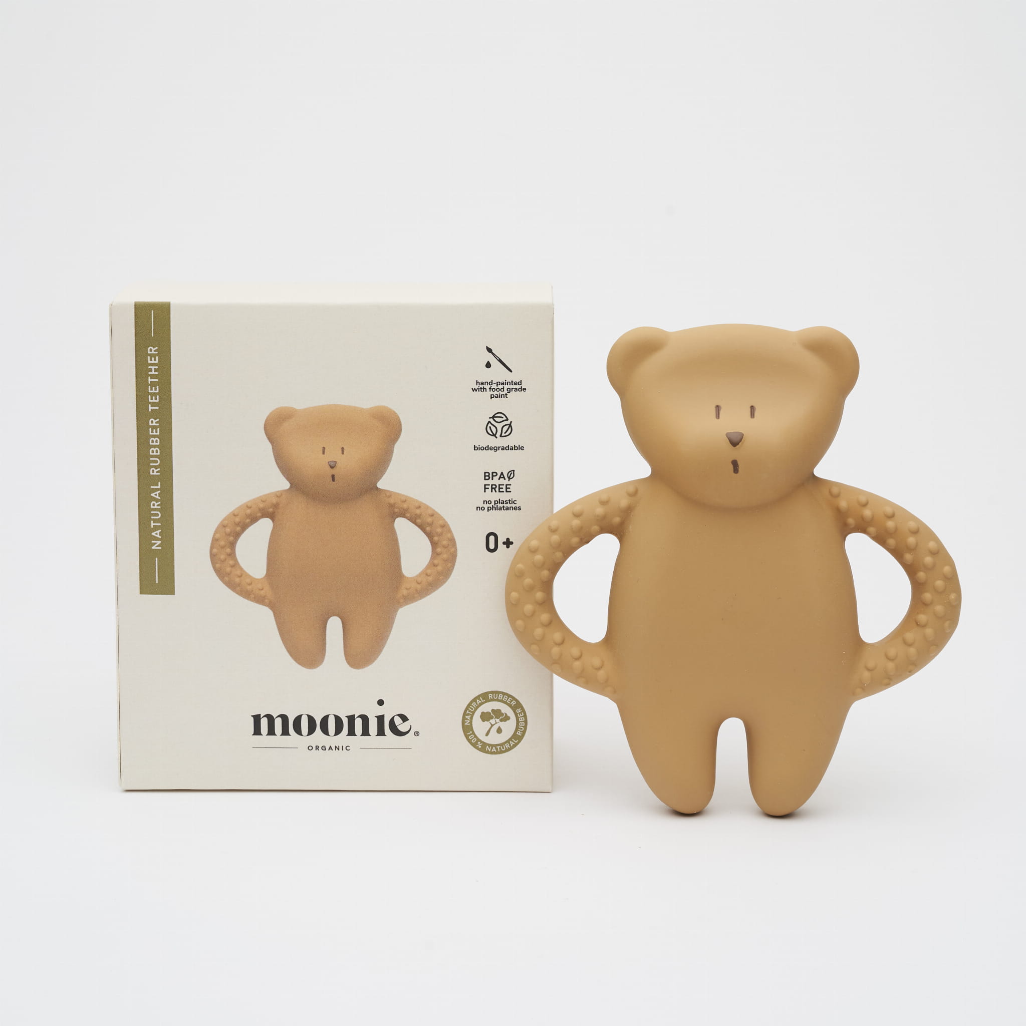 bijtspeeltje Moonie - Bear Cappuccino Natur