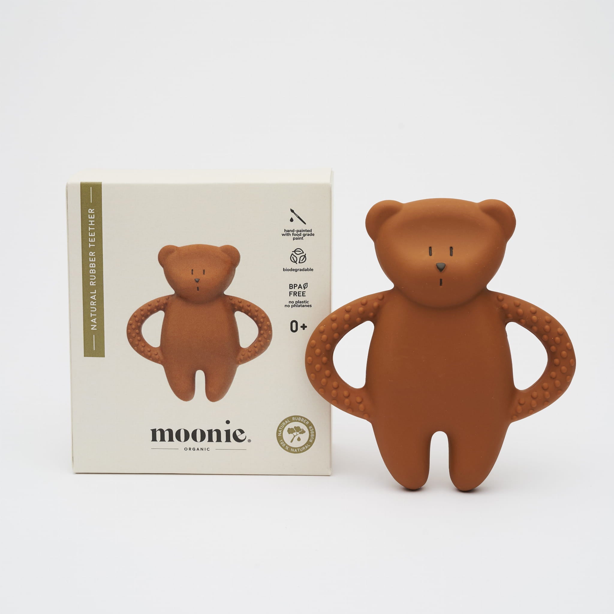 bijtspeeltje Moonie - Bear Caramel Natur
