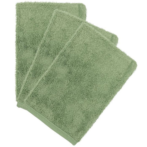 Washandjes (set van 3) Timboo - Aloe Green