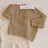 Trui Bla Bla Bla - knitted Cornstalk taupe