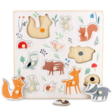 Houten puzzel Vilac - Bosdieren