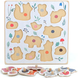 Houten puzzel Vilac - Bosdieren