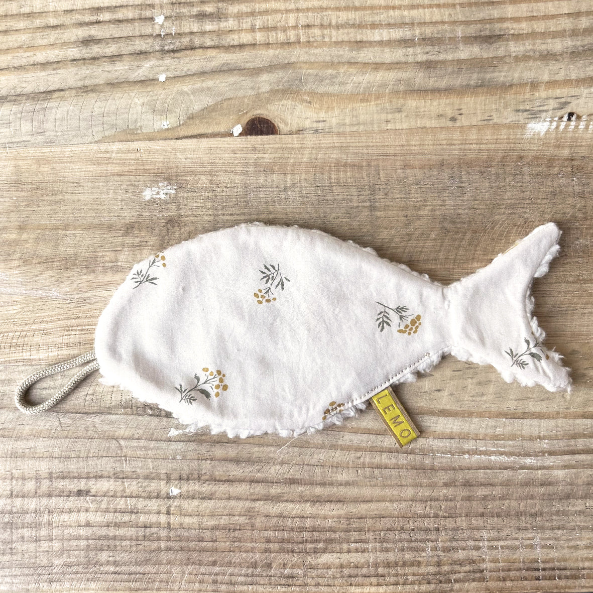 fopspeendoekje Lemon Fish - Natural Flower