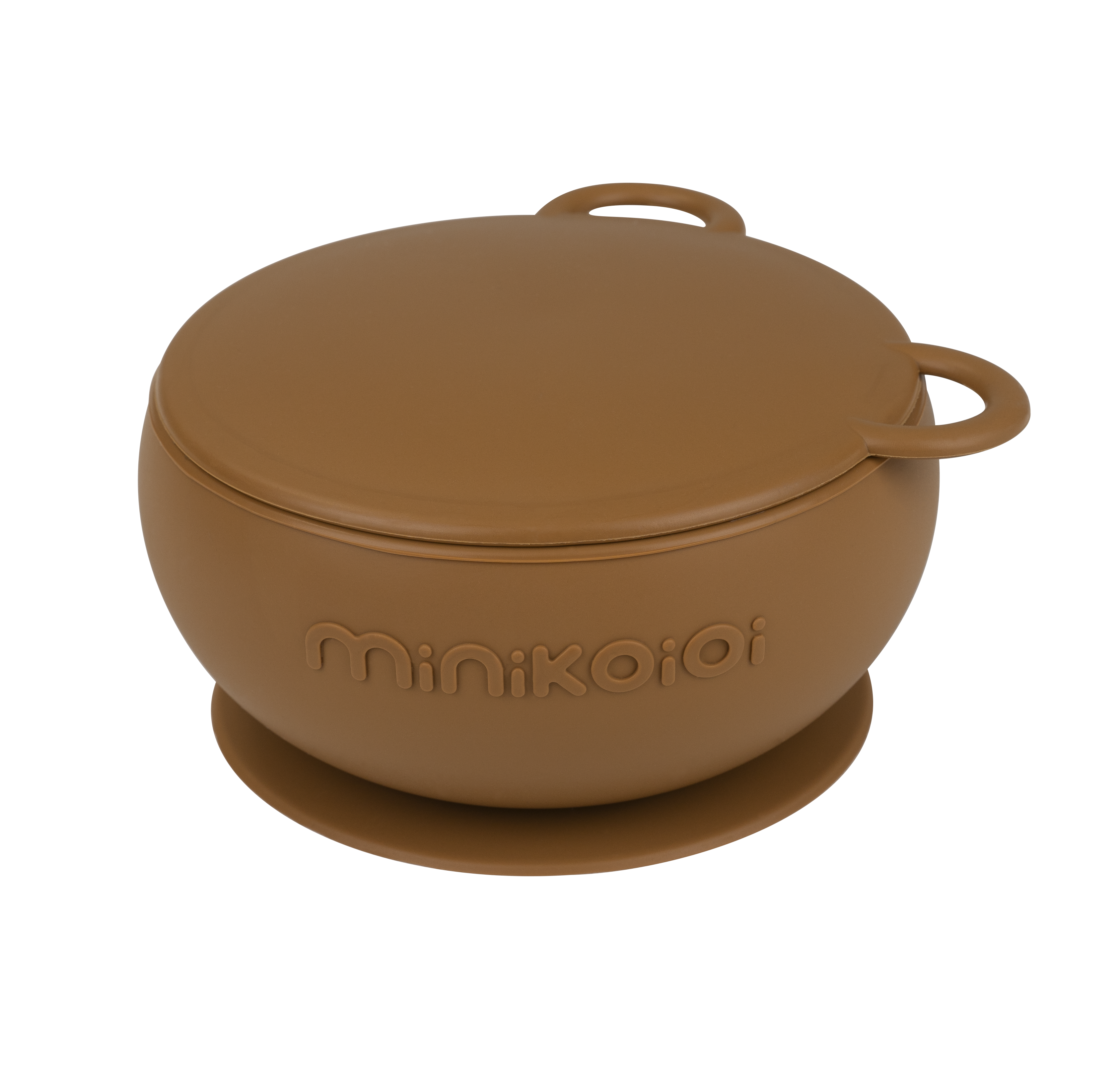 Stickie bowl met deksel MiniKOiOi - Woody brown