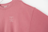 Trui Elle & Rapha - Sweet raspberry 'magic mama vibes' taille magic