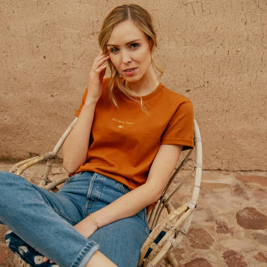 T-shirt Elle & Rapha - golden hour