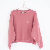 Trui Elle & Rapha - Sweet raspberry 'magic mama vibes' taille magic