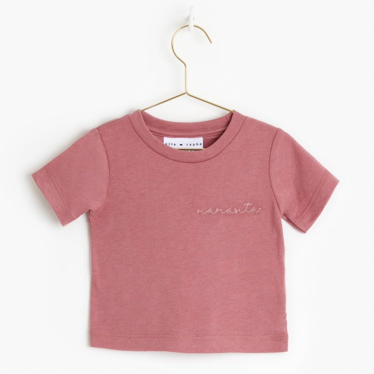 T-shirtje Elle & Rapha - tuscan sunrise little mamasita