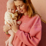 Trui Elle & Rapha - Sweet raspberry 'magic mama vibes' taille magic