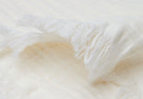 Fringe tetra dekentje Jollein - ivory | 75x100cm