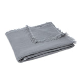 Fringe tetra dekentje Jollein - storm grey | 120x120cm