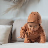 Little beanie Bonjour Little - dots nut