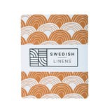 Hoeslaken Swedish Linens - Cinnamon brown