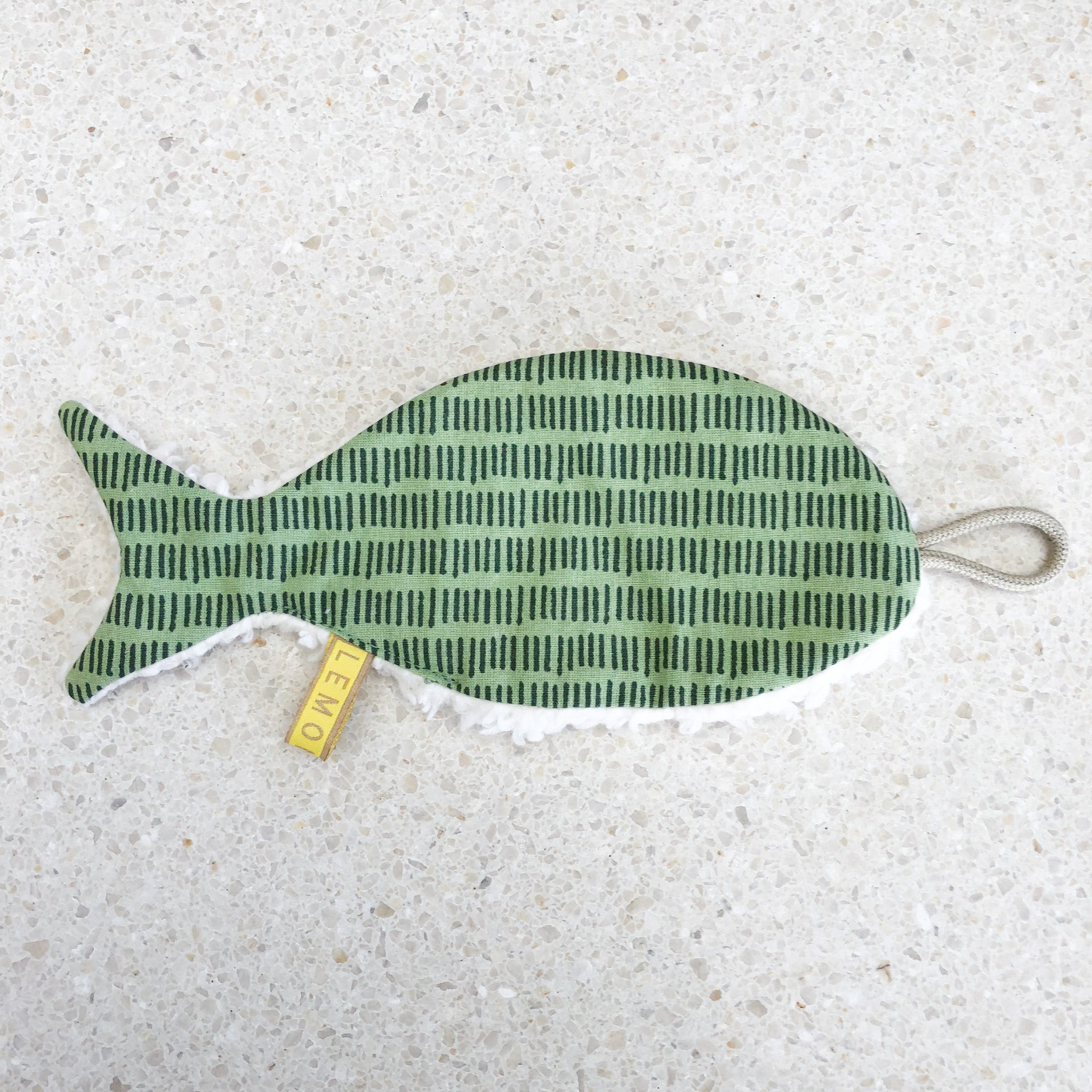 fopspeendoekje Lemon Fish - stripes