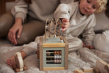 Houten activiteitenkubus Jollein - Farm 15x15x15cm