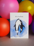 Wenskaart studio Bertha - hallo, lief wereldwonder