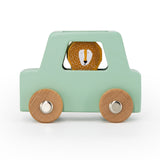 Houten dierenset auto's Trixie