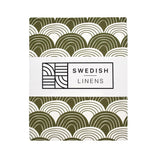 Hoeslaken Swedish Linens - Olive green