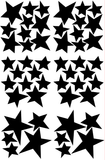 Muurstickers Pöm - sterren zwart
