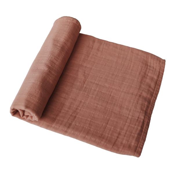 Tetradoek Mushie - tawny birch 120x120cm
