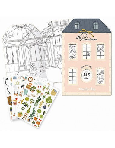 Sticker/kleurboek Moulin Roty - Les Parisiennes