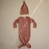 Gown Mushie - ribbed knotted cedar